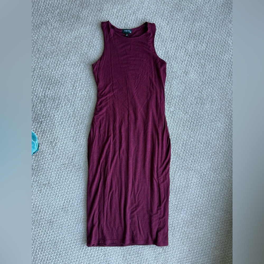 Body Con Burgundy Dress